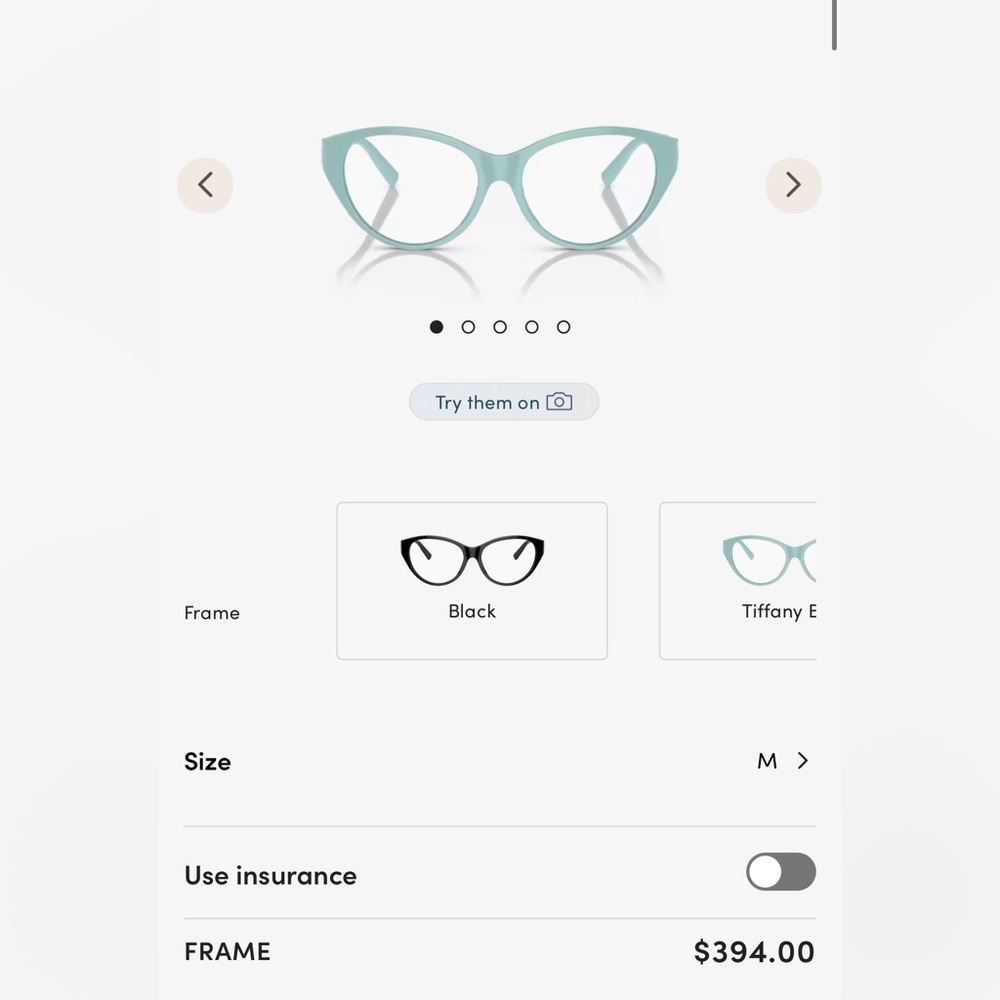Tiffany & Co glasses